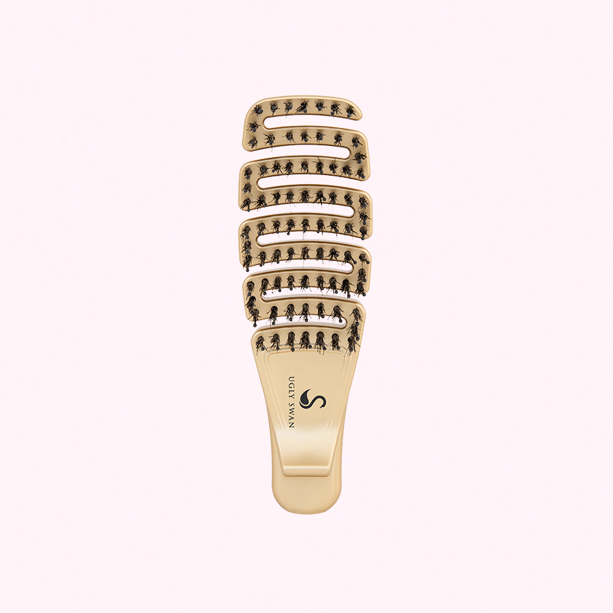 Detangling Hair Brush Palm Flexi Wild - Gold