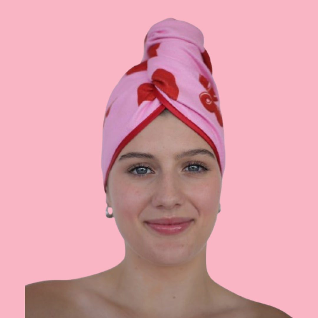 Unicorn Microfibre Hair Towel® Wrap - Lots of Love
