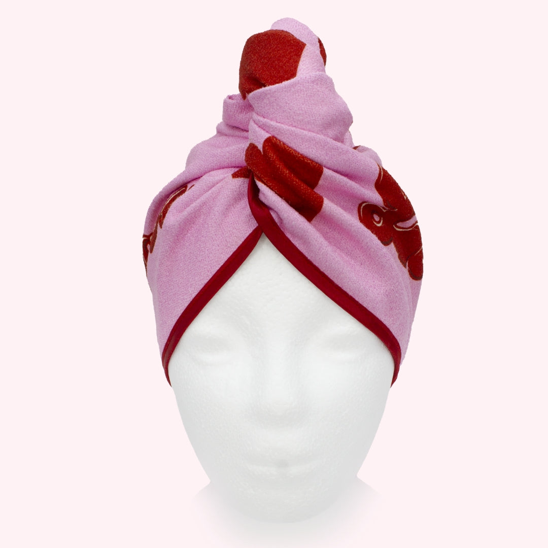 Unicorn Microfibre Hair Towel® Wrap - Lots of Love