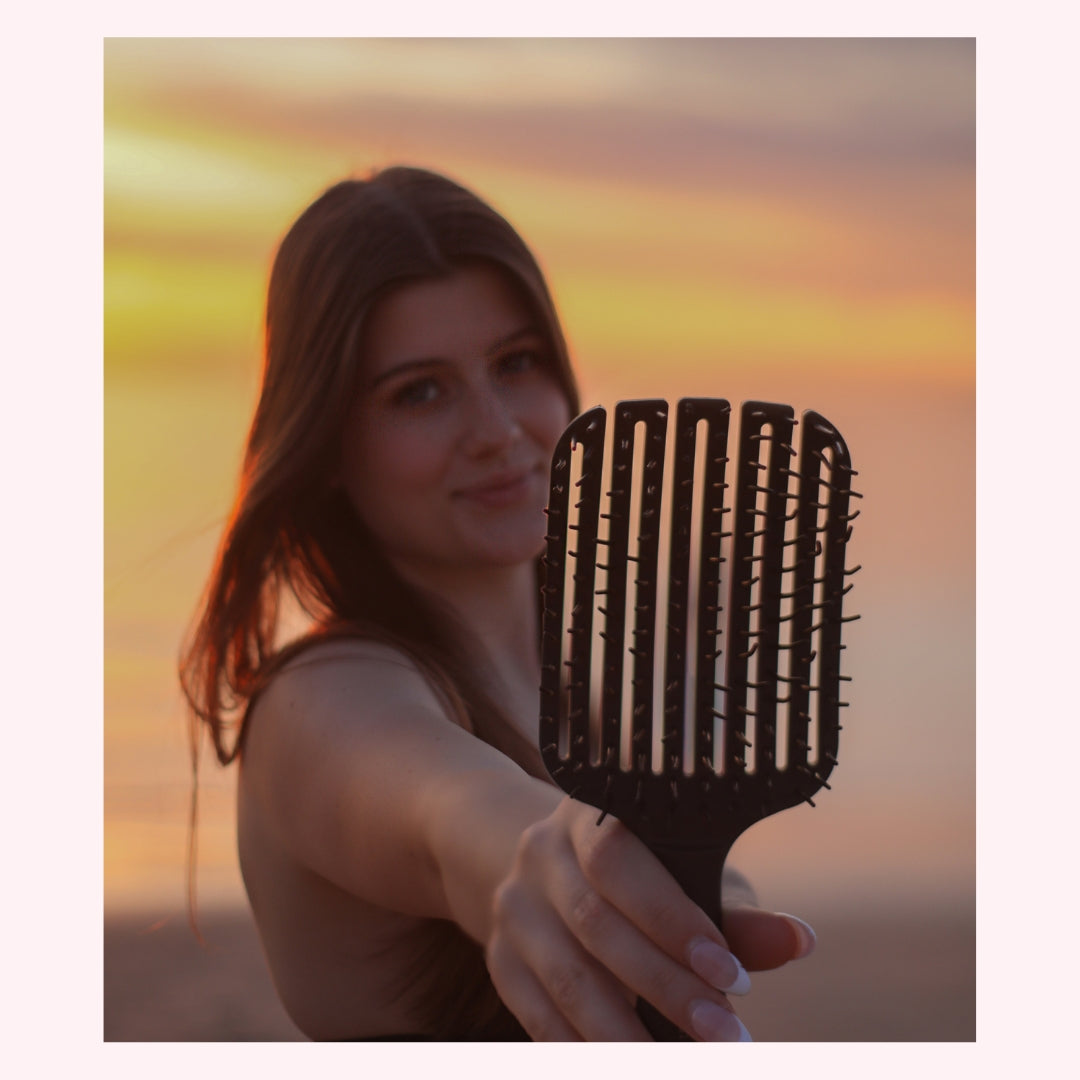 Wet Scream-Free® Hair Brush - Black