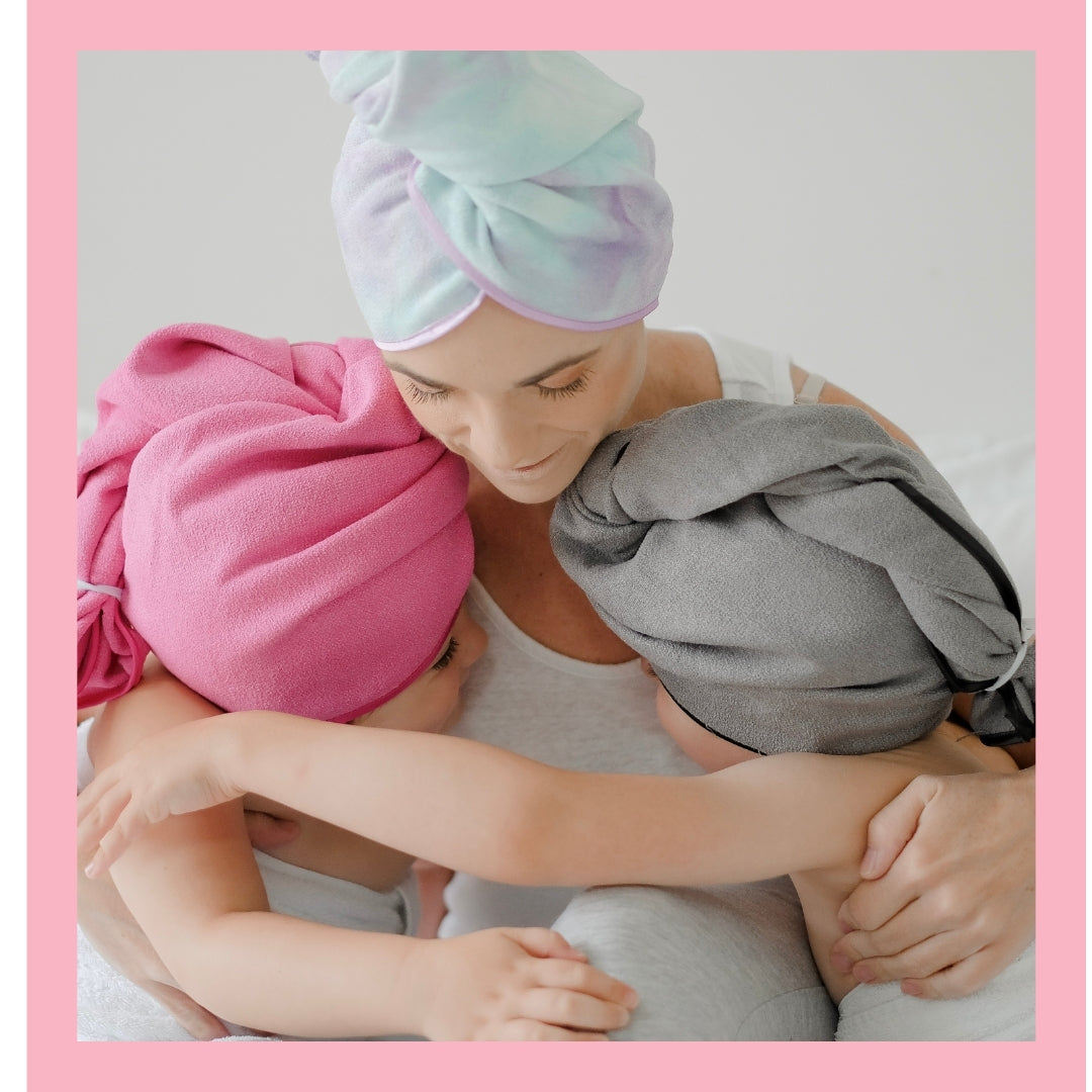 Unicorn Microfibre Hair Towel® Wrap - Tie Dye Lilac