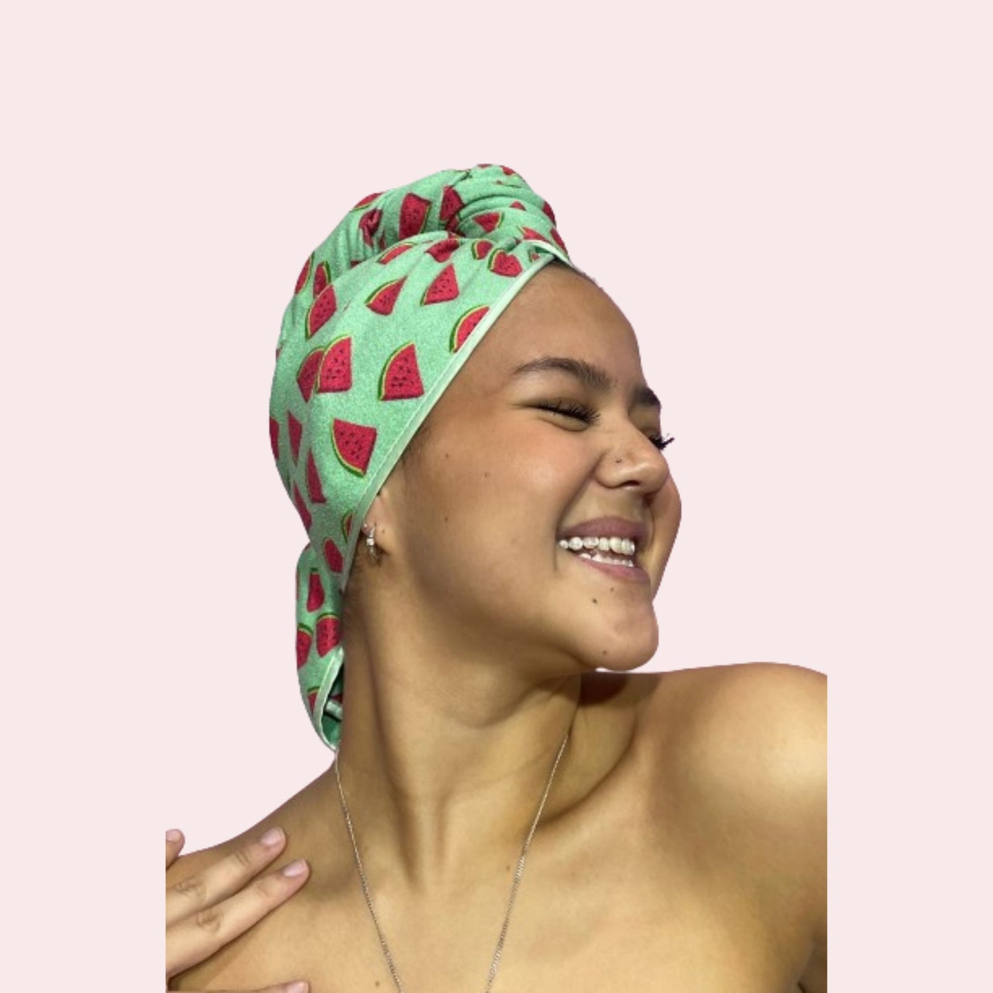 Unicorn Microfibre Hair Towel ®Wrap Twin Pack : Strawberry & Watermelon