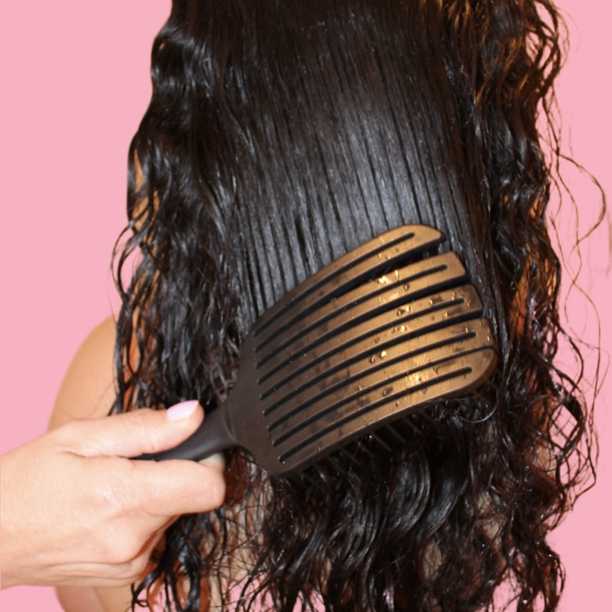 Wet Scream-Free® Hair Brush - Black