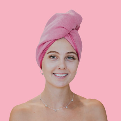 Unicorn Microfibre Hair Towel® Wrap Plain Pink