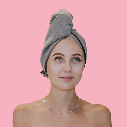 Unicorn Microfibre Hair Towel® Wrap Charcoal