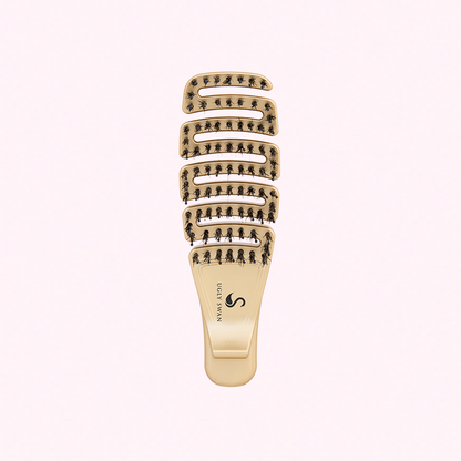 Free Detangling Hair Brush Palm Flexi Wild - Gold