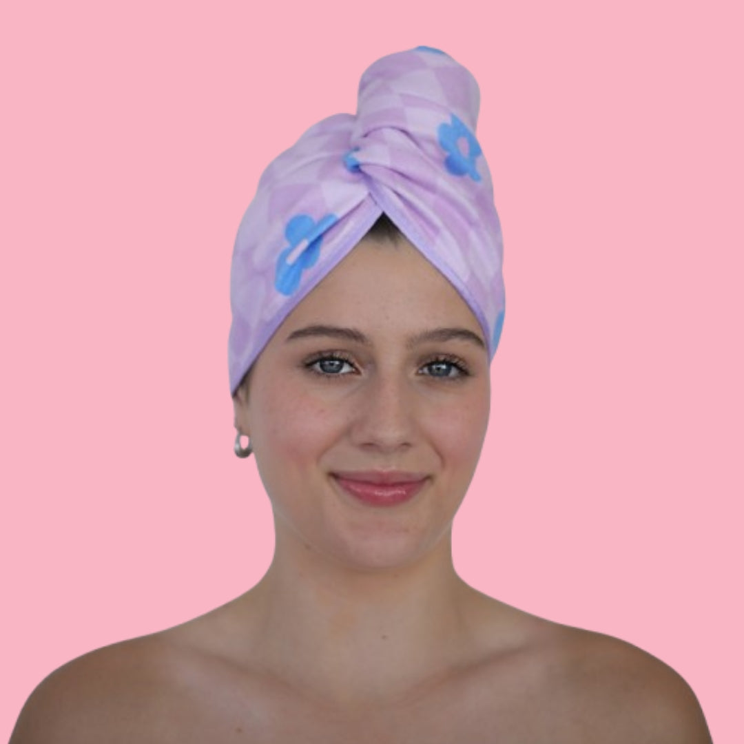 Unicorn Microfibre Hair Towel® Retro Bloom