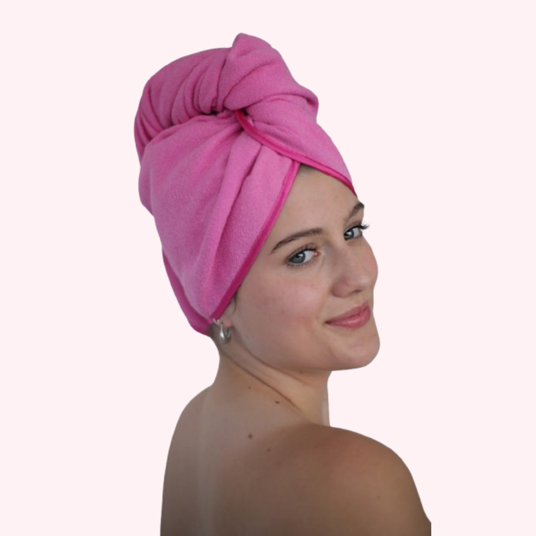 Unicorn Microfibre Hair Towel® Wrap Plain Pink