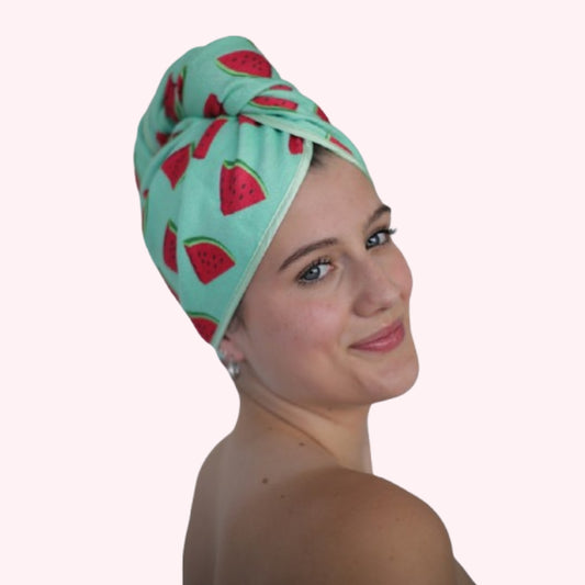 Unicorn Microfibre Hair Towel® Wrap Watermelon