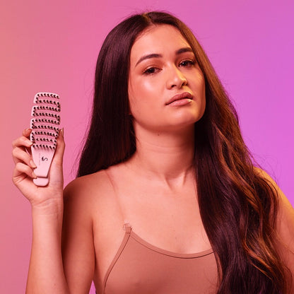 Detangling Hair Brush Palm Flexi Wild - Flamingo