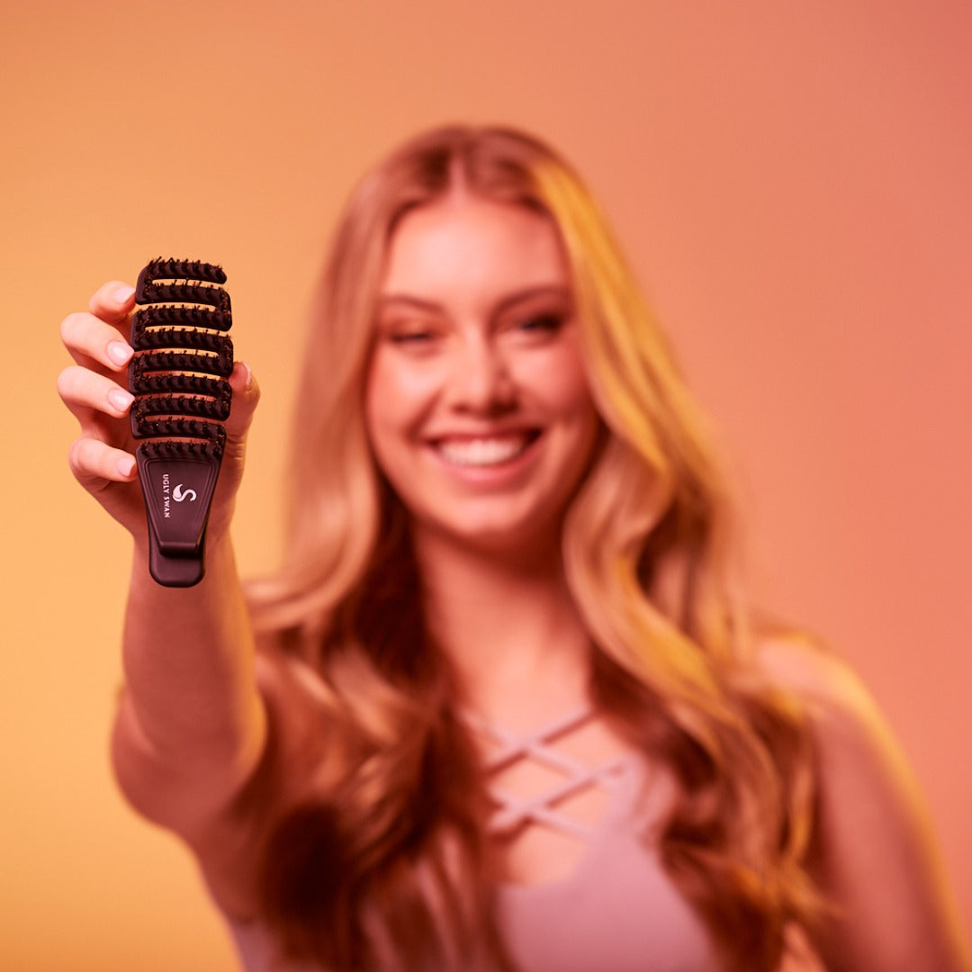 Detangling Scream-Free® Hair Brush : Palm Flexi Wild - Black Mamba