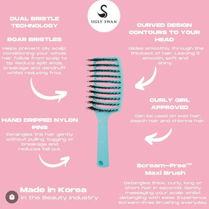 Scream-Free® Maxi Detangling Hair Brush - Mermaid